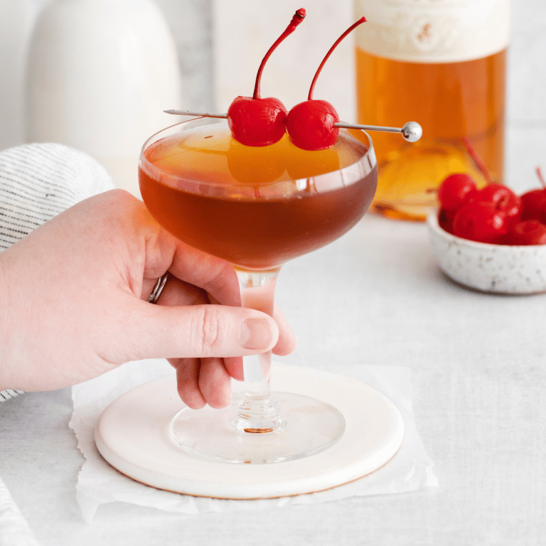 Easy Brandy Manhattan Cocktail Recipe