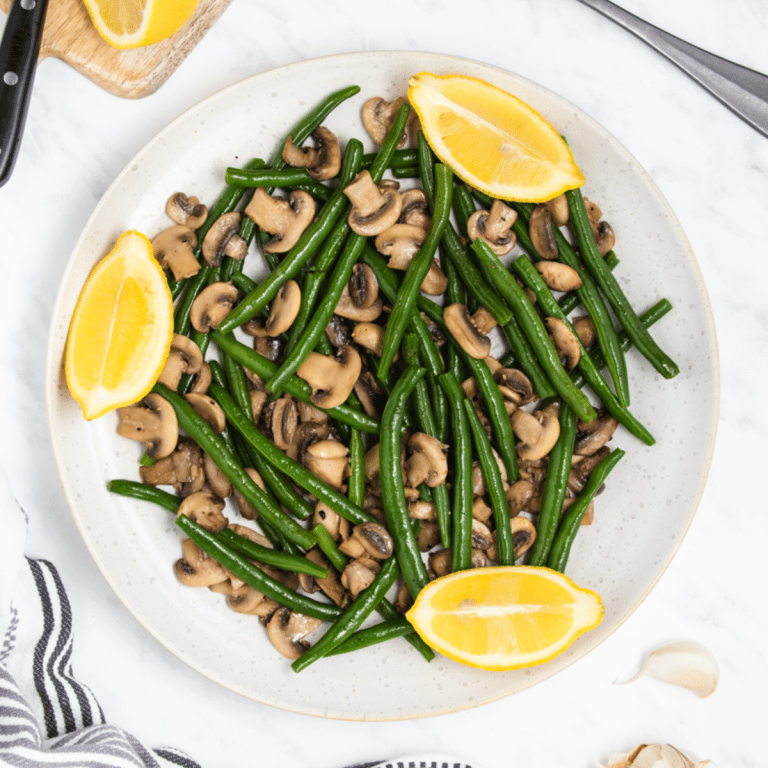 Green Beans and Mushrooms