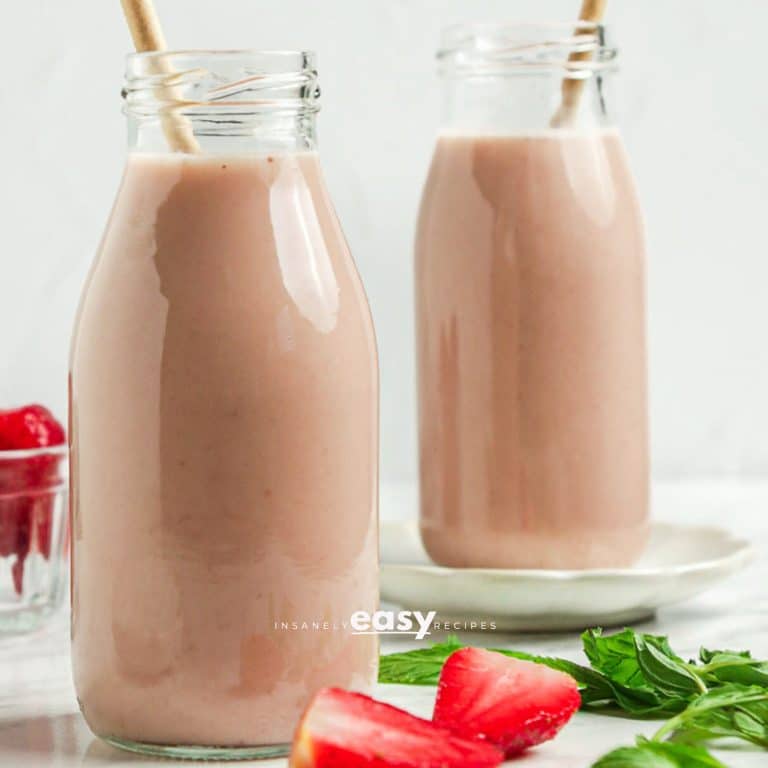 Easy Strawberry Almond Milk Recipe